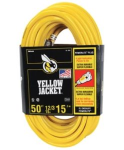 225 Southwire® Yellow Jacket® 50' Contractor Grade 12/3 Power Cord