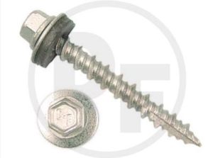 White - 10X1-1/2 POLE BARN SCREW (QTY500)