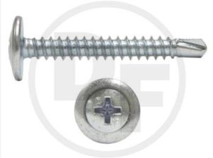 1-1/4" WAFER HEAD T-2 #8 DIA SCREW #2 PHILLIPS (QTY500)