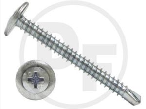 1-5/8" WAFER HEAD T-2 #8 DIA SCREW #2 PHILLIPS (QTY500)