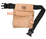 CLC 3 POCKET NAIL & TOOL BAG WITH POLY WEB BELT