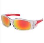 CREWS SWAGGER SR1 FIRE MIRRORED LENS W/CLEAR FRAME