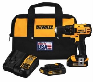 DEWALT 20V MAX, LITHIUM ION 1/2" BRUSHLESS DRILL/DRIVER WITH 2 BATTERIES AND CHARGER